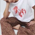 Short sleeves long leg pajamas